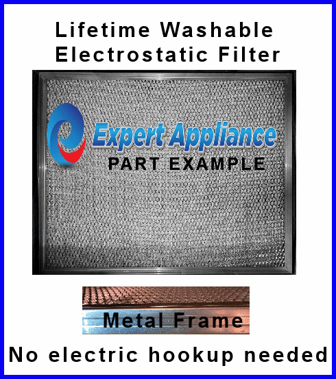Trane electrostatic furnace filter media size